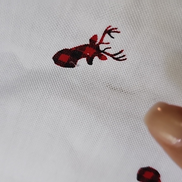 NWOT - Boy's Izod Reindeer/deer Theme Button-down White Shirt in Size 6 - Picture 8 of 9